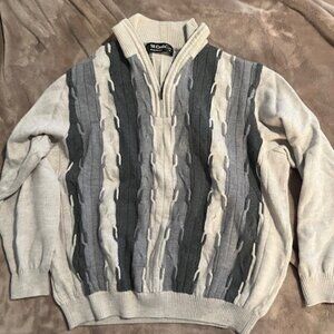 Saint Croix - Men's Quarter-Zip Sweater - Medium